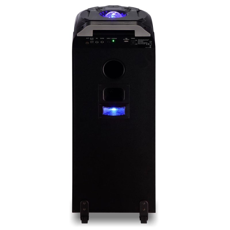 Gemini - 1000W Dual 8" Portable Bluetooth Speaker with LED Party Lighting