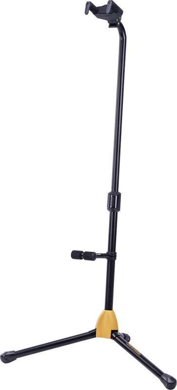 Hercules - AUTO GRIP SYSTEM (AGS) SINGLE GUITAR STAND W/BACKREST