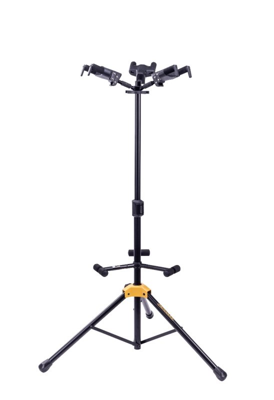 Hercules - AUTO GRIP SYSTEM (AGS) TRIPLE GUITAR STAND, FOLDABLE BACKREST