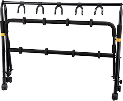 Hercules GS525B PLUS 5-PC Guitar Display Rack with Casters