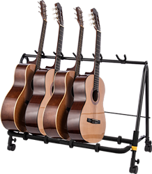 Hercules GS525B PLUS 5-PC Guitar Display Rack with Casters