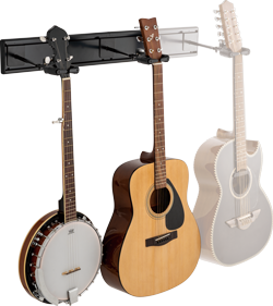 Hercules GSP403SB 3-Guitar Wall Rack