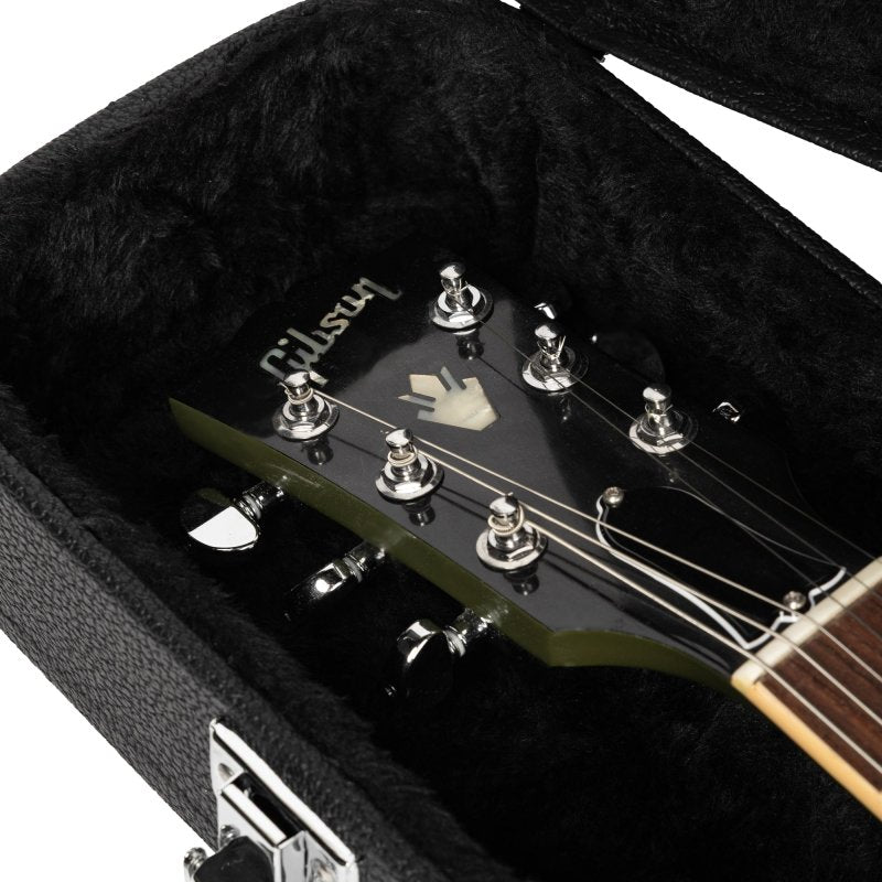 Gator - Hard Shell Wood Case for 339-Style Guitars with Plush Interior, Black Tolex Exterior, and Lockable Latch