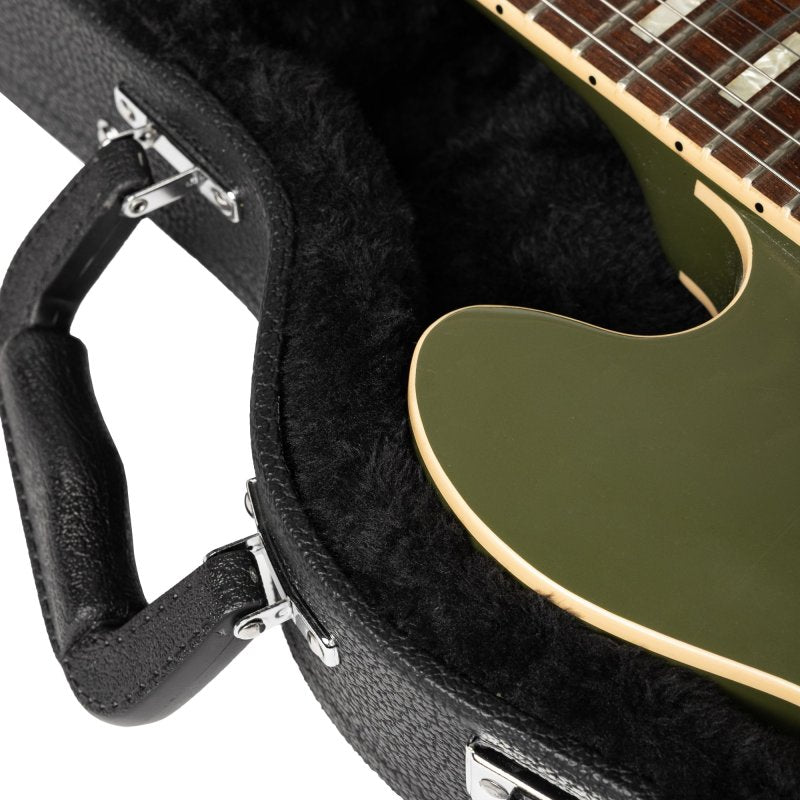 Gator - Hard Shell Wood Case for 339-Style Guitars with Plush Interior, Black Tolex Exterior, and Lockable Latch