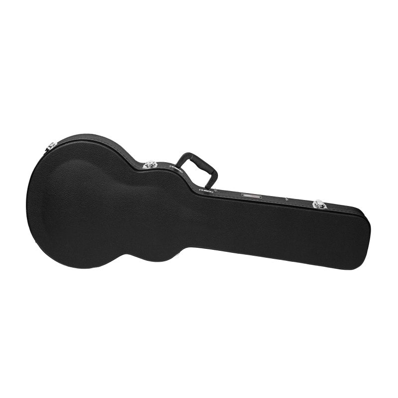 Gator - Hard Shell Wood Case for 339-Style Guitars with Plush Interior, Black Tolex Exterior, and Lockable Latch