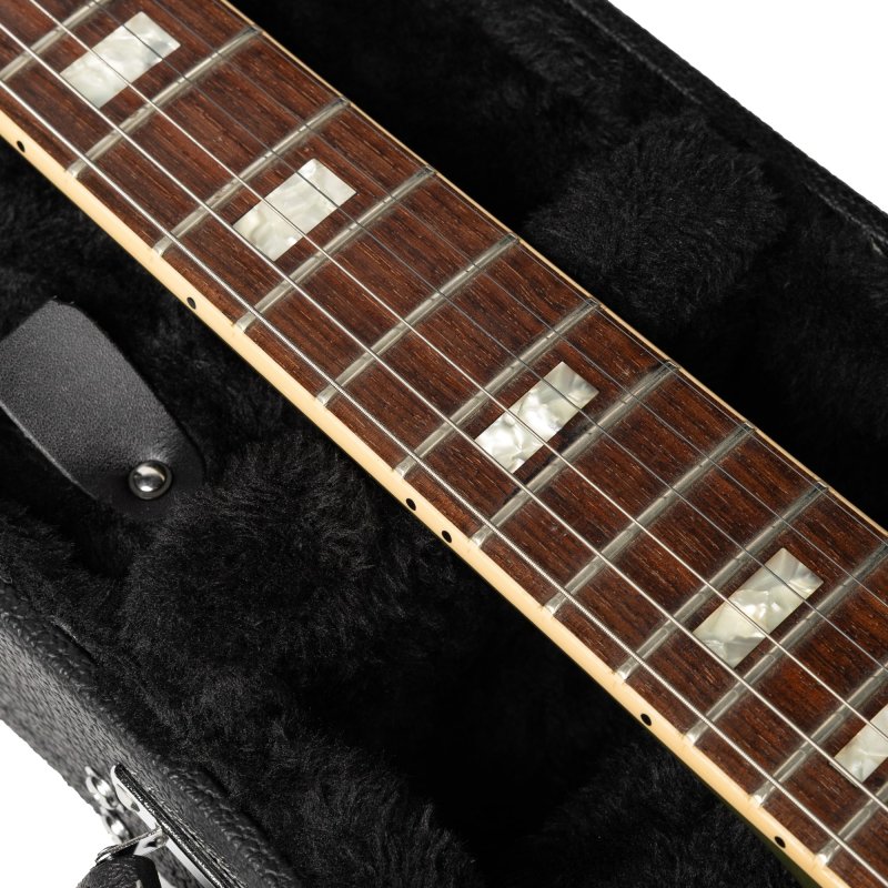 Gator - Hard Shell Wood Case for 339-Style Guitars with Plush Interior, Black Tolex Exterior, and Lockable Latch