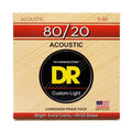 DR Handmade Strings - Hi-beam 80/20 Acoustic Guitar String, Custom Light (11-50)