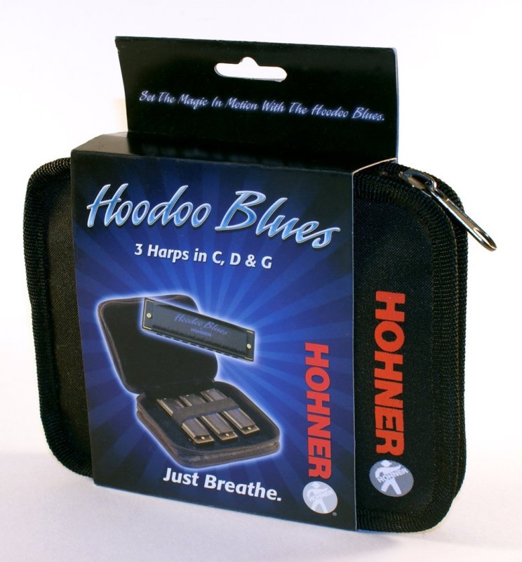 Hohner - HooDoo Blues Harmonica, Key of C, D and G