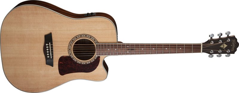 Washburn - Heritage 10 Series Acoustic Cutaway Guitar, Natural