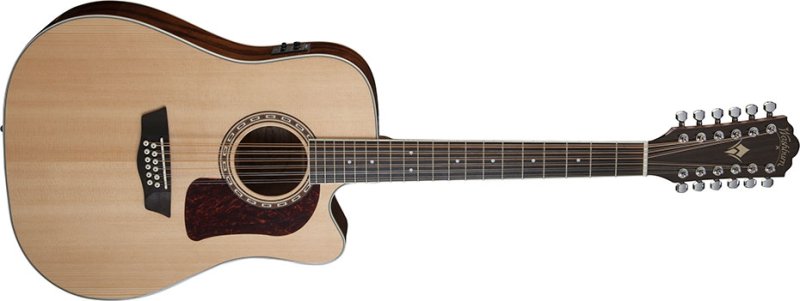 Washburn - Heritage 10 Series Acoustic Cutaway Guitar, Natural