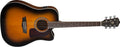 Washburn - Heritage 10 Series Acoustic Cutaway Guitar, Tobacco Burst Gloss