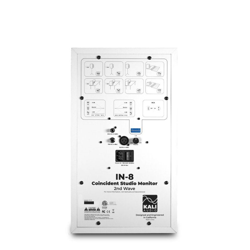 Kali Audio - 3-Way 8" Powered Studio Monitor 140w, White (Single)