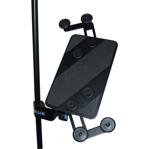 Quik Lok - Universal Tablet Holder for Side/Top Connection to Microphone and Music Stands
