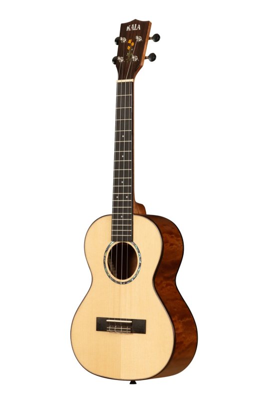 KALA - 20th Anniversary Solid Spruce Top Quilted Sapele Tenor Ukulele with Bag
