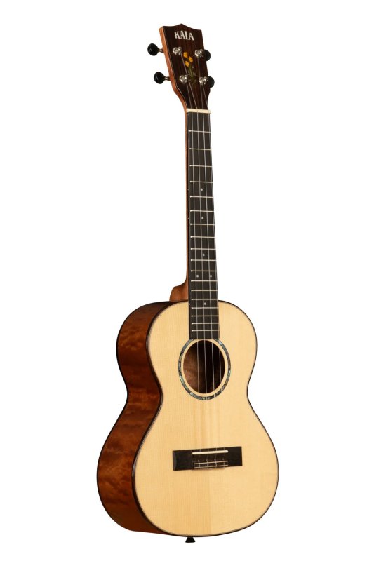 KALA - 20th Anniversary Solid Spruce Top Quilted Sapele Tenor Ukulele with Bag