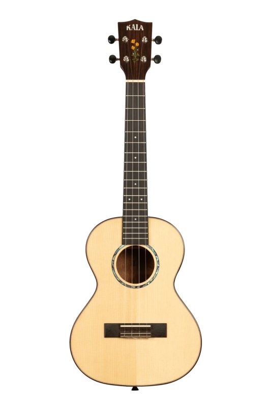 KALA - 20th Anniversary Solid Spruce Top Quilted Sapele Tenor Ukulele with Bag