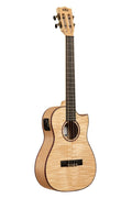KALA - All Solid Flame Maple Cutaway Baritone Ukulele With EQ & Bag
