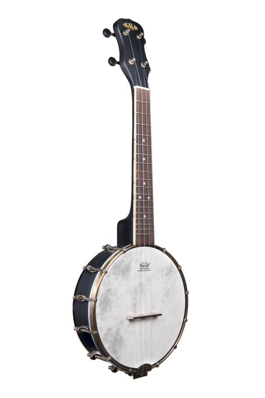 KALA - Concert Banjo Ukulele With Bag, Black Satin