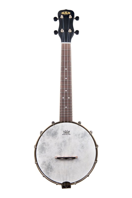 KALA - Concert Banjo Ukulele With Bag, Black Satin