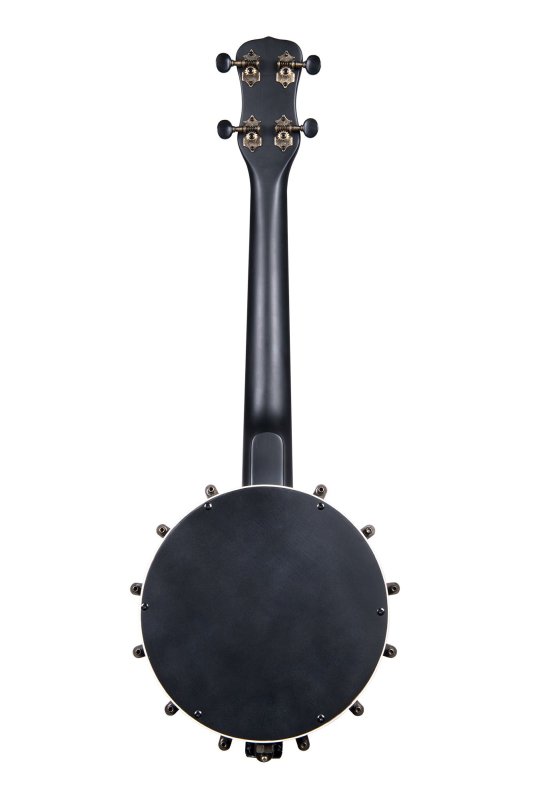 KALA - Concert Banjo Ukulele With Bag, Black Satin