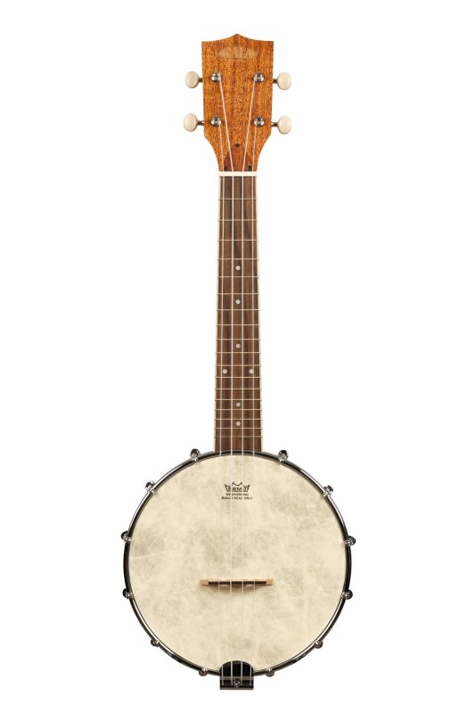 KALA - Natural Mahogany Banjo Concert Ukulele with Bag
