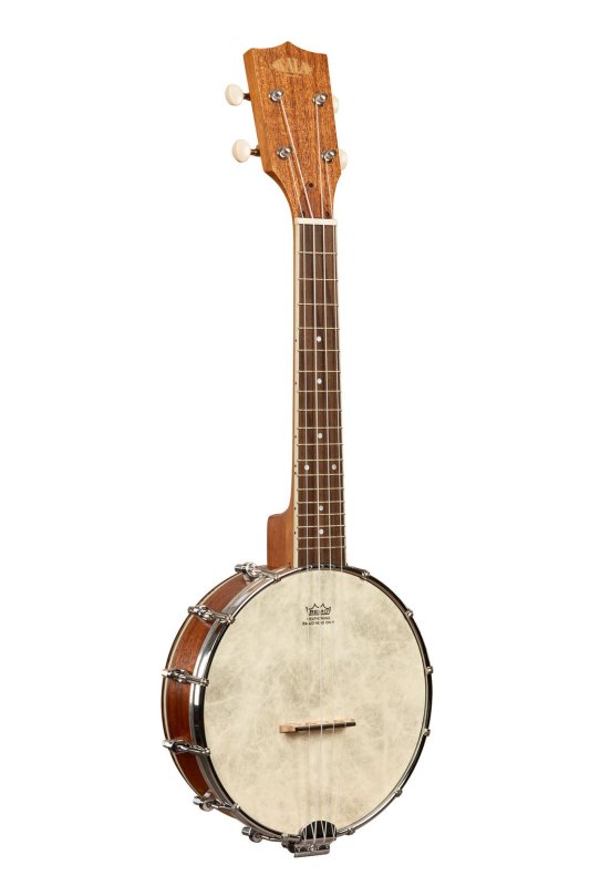 KALA - Natural Mahogany Banjo Concert Ukulele with Bag