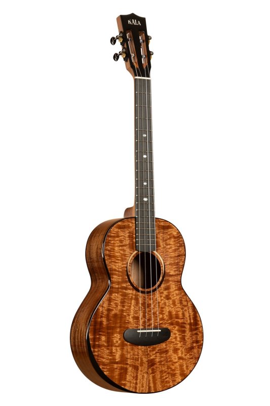 KALA - Contour All Solid Gloss Acacia Baritone Ukulele With Bag