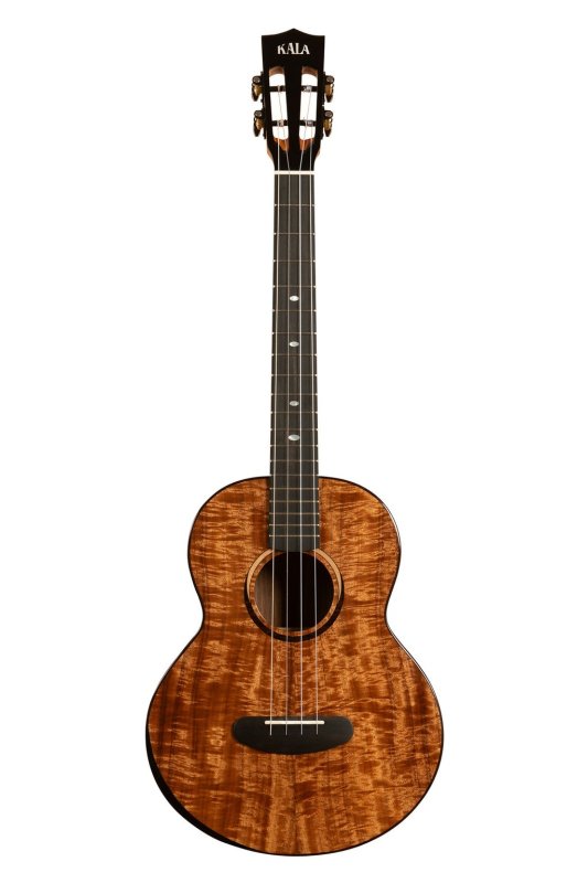 KALA - Contour All Solid Gloss Acacia Baritone Ukulele With Bag