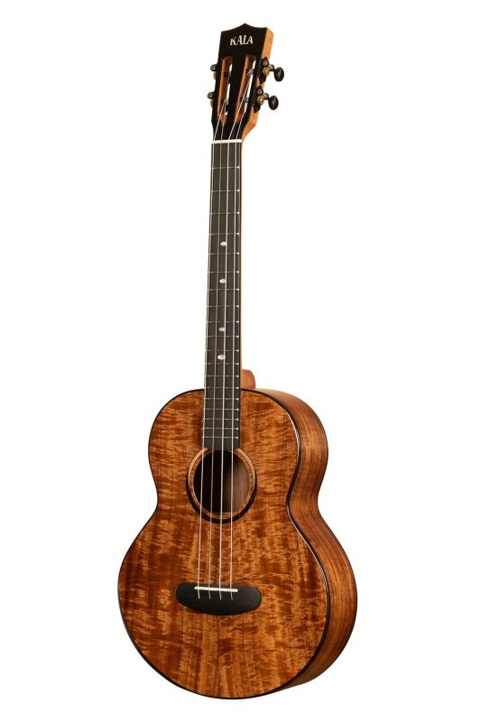 KALA - Contour All Solid Gloss Acacia Baritone Ukulele With Bag