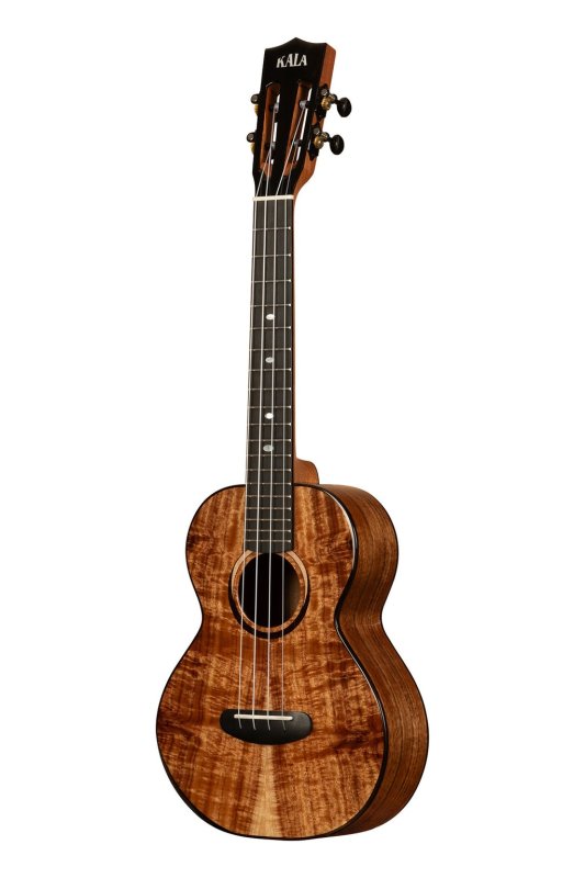 KALA - Contour All Solid Gloss Acacia Tenor Ukulele With Bag