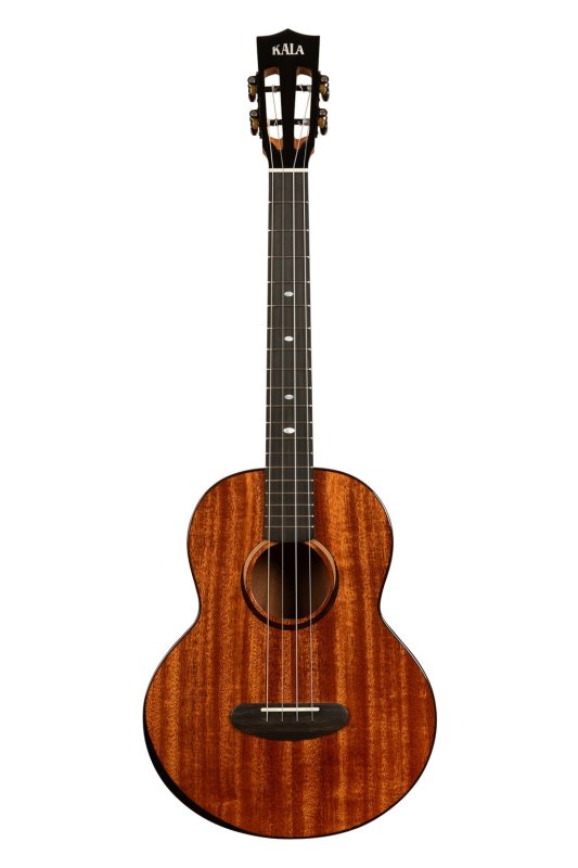 KALA - Contour All Solid Gloss Mahogany Baritone Ukulele With Bag