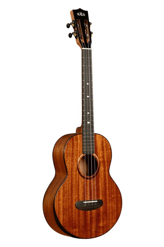 KALA - Contour All Solid Gloss Mahogany Baritone Ukulele With Bag