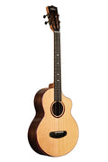 KALA - Contour All Solid Gloss Spruce Rosewood Baritone Ukulele With Cutaway and Bag