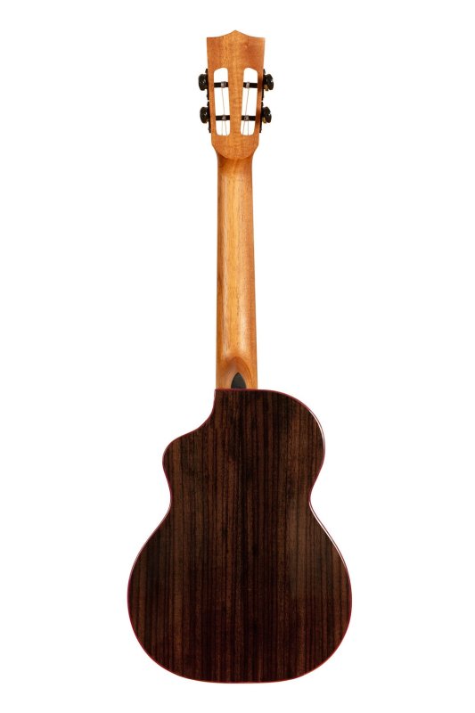 KALA - Contour All Solid Gloss Spruce Rosewood Tenor Ukulele With Cutaway and Bag