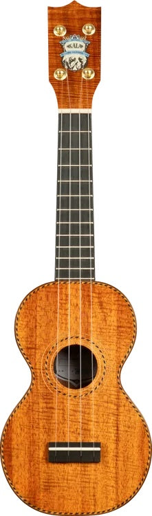 KALA - Deluxe All Solid Hawaiian Koa Figure 8 Soprano Ukulele w/bag