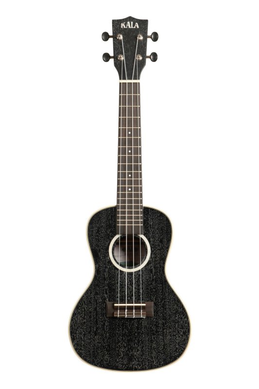 KALA - All Solid Salt & Pepper Doghair Mahogany Concert Ukulele With Bag