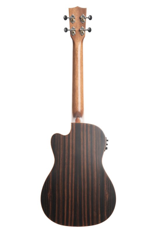 KALA - Solid Spruce Top Striped Ebony Baritone Cutaway w/EQ