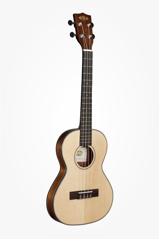 KALA - Solid Spruce Tenor Travel Ukulele With Bag