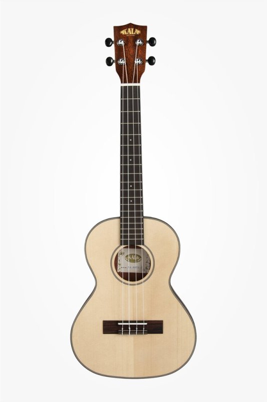 KALA - Solid Spruce Tenor Travel Ukulele With Bag