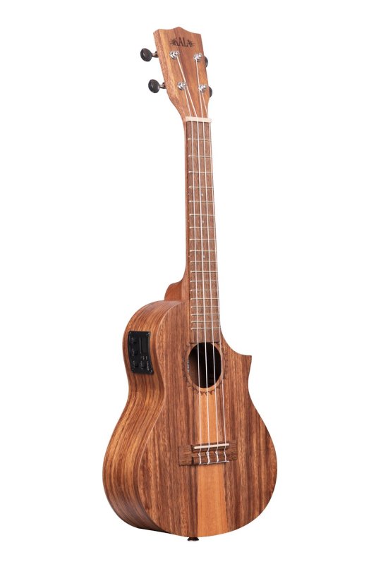 KALA - Teak Tri-top Concert Ukulele With Cutaway & EQ
