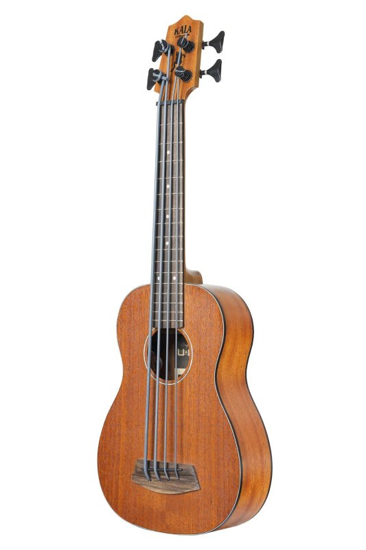 KALA - Laminate Mahogany "The Rumbler" Bass Ukulele With Padded Gig Bag, Natural