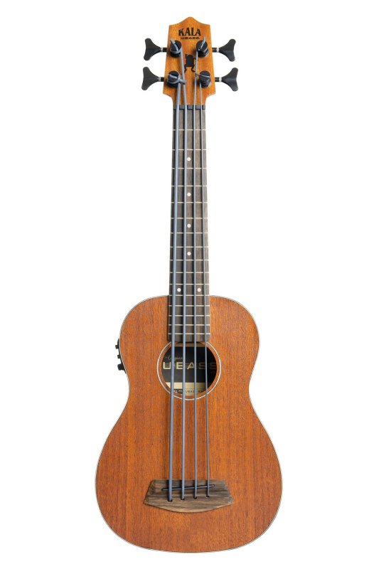 KALA - Laminate Mahogany "The Rumbler" Bass Ukulele With Padded Gig Bag, Natural