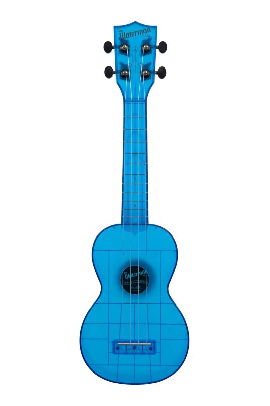 KALA - Soprano Waterman Ukulele, Cobalt Blue Transparent