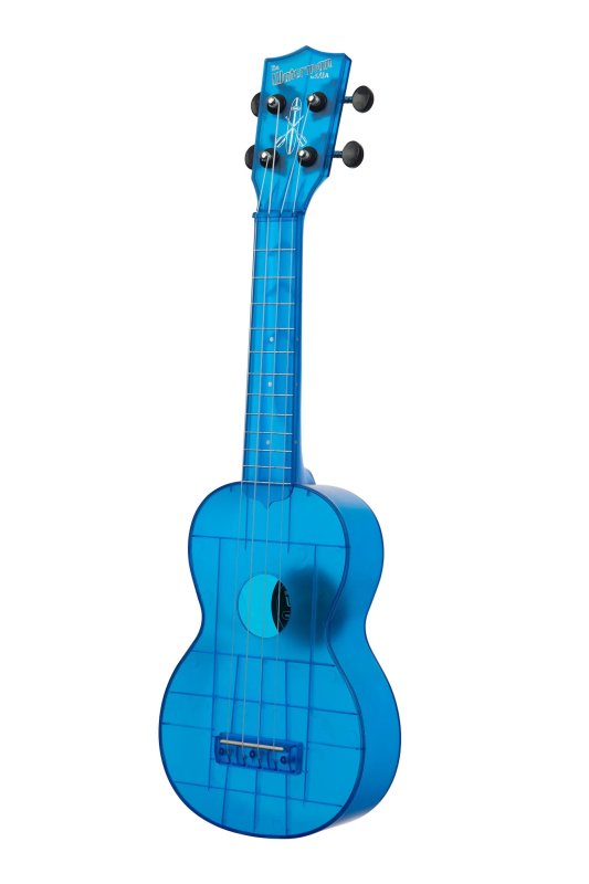 KALA - Soprano Waterman Ukulele, Cobalt Blue Transparent