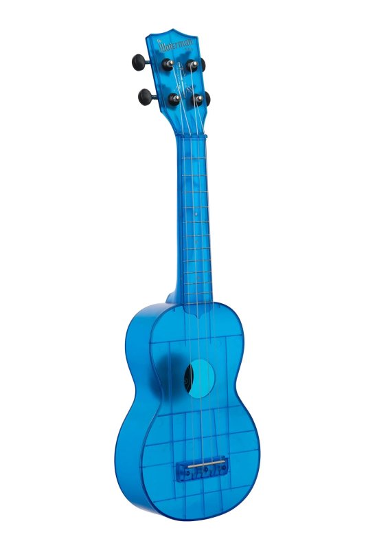 KALA - Soprano Waterman Ukulele, Cobalt Blue Transparent