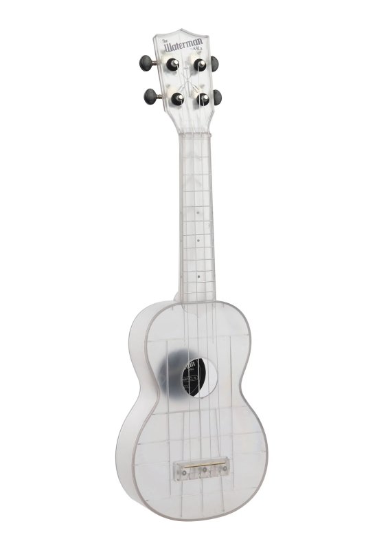 KALA - Soprano Waterman Ukulele, Frosted Glass Transparent