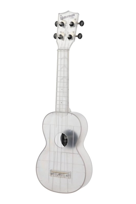 KALA - Soprano Waterman Ukulele, Frosted Glass Transparent