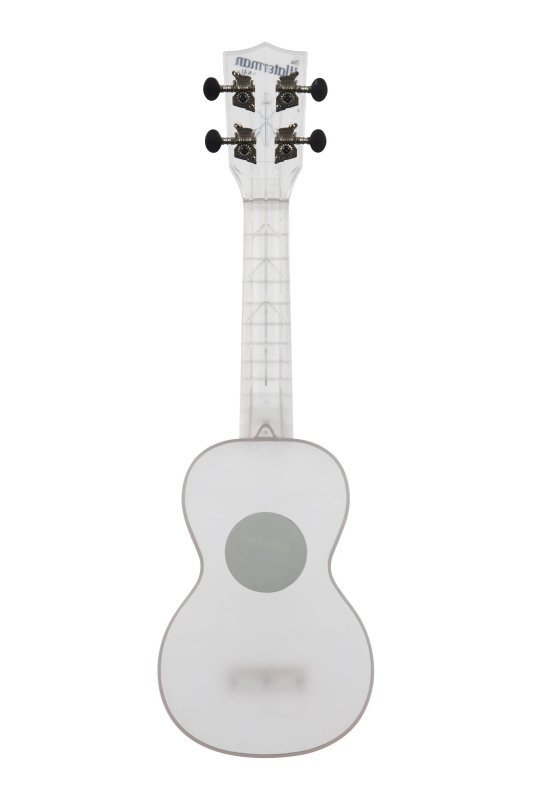 KALA - Soprano Waterman Ukulele, Frosted Glass Transparent