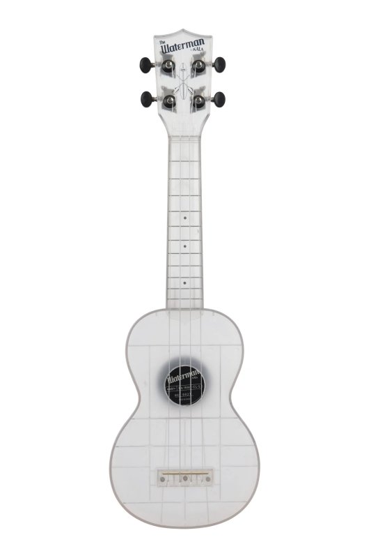 KALA - Soprano Waterman Ukulele, Frosted Glass Transparent
