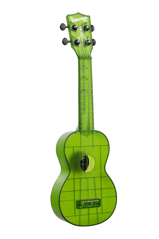 KALA - Soprano Waterman Ukulele, Jade Green Transparent